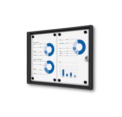 Vitrine Intérieure Verrouillable Economy SCXS 2x A4 Noir