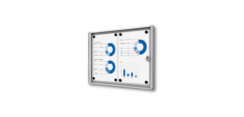 Vitrine Intérieure Verrouillable Economy SCXS 2x A4