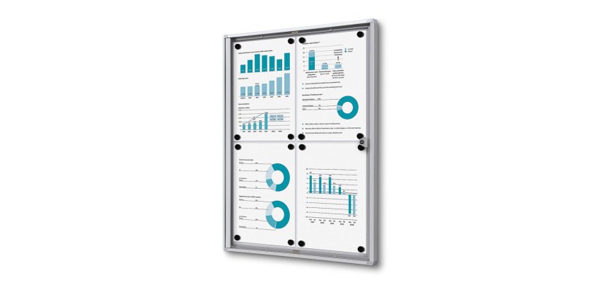 Indoor Lockable Showcase Economy B1 Fire Rated 4x A4
