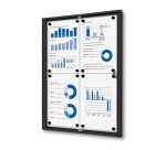 Vitrina Interior Económica 4x A4 Negra