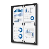Vitrine Intérieure Verrouillable Economy SCXS 4x A4 Noir
