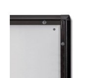 Indoor Lockable Showcase Economy Black 4x A4