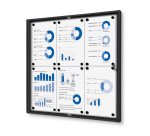 Vitrina Interior Económica 6x A4 Negra