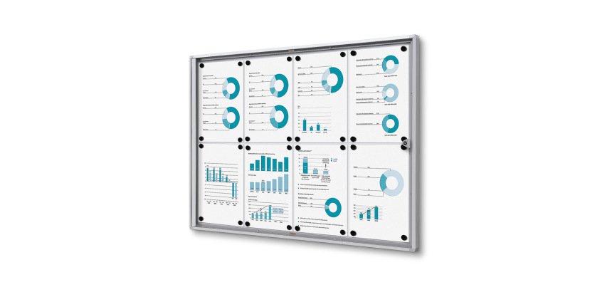 Vitrina Interior Económica 8x A4 Ignífuga
