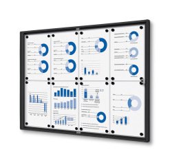 Schaukasten Innen Economy Schwarz (8xA4)