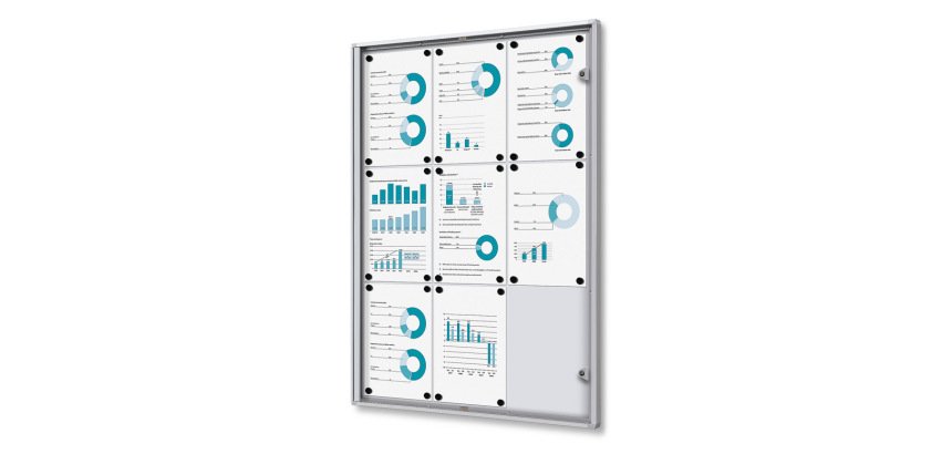Vitrina Interior Económica 9x A4 Ignífuga