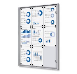Indoor Lockable Showcase Economy 9x A4