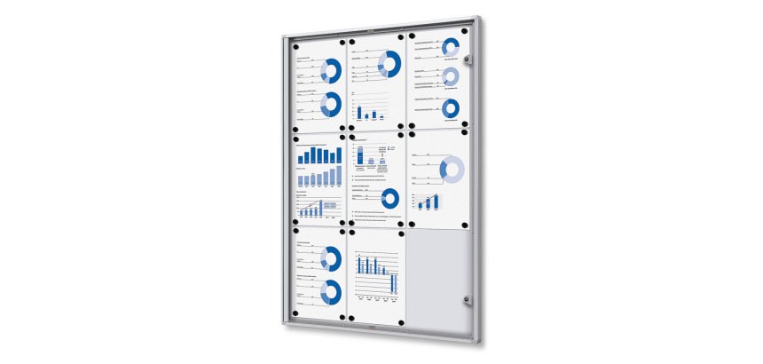 Vitrine Intérieure Verrouillable Economy SCXS 9x A4