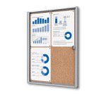 Vitrine Intérieure Verrouillable en Liège Economy 4x A4