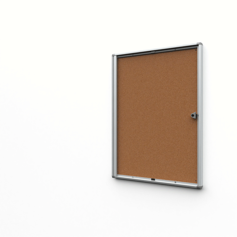 Vitrine Intérieure Verrouillable en Liège Economy 4x A4