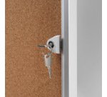 Vitrine Intérieure Verrouillable en Liège Economy 4x A4