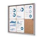 Vergrendelbaar Prikbord Kurk Economy 6x A4