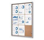 Vitrine Intérieure Verrouillable en Liège Economy 9x A4