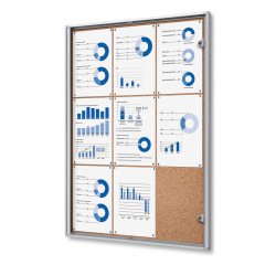 Vergrendelbaar Prikbord Kurk Economy 9x A4