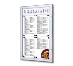 Porte-menu extérieur 4 x A4 Portrait