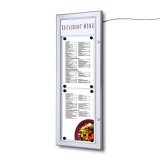 Porte-menu Extérieur Logo / LED LED 2 x A4 Portrait