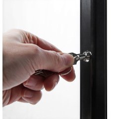 Présentoir Porte Menu LED Extérieur Noir 2x A4