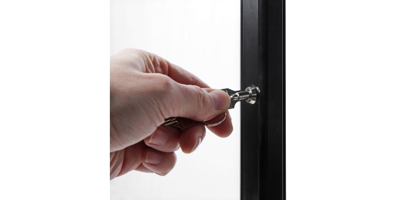 Menù per esterni nero non illuminato 2x A4