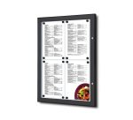 Présentoir Porte Menu Extérieur Noir 4x A4