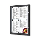 Présentoir Porte Menu Extérieur Noir 4x A4