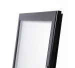 Black Freestanding Menu Pole LED Illuminated 4x A4