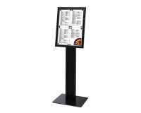 Speisekartenkasten Freistehend Schwarz (4xA4)