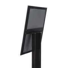 Black Freestanding Menu Pole Non-Illuminated 4x A4