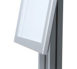 Logo De Poteau De Menu Autoportant LED 4 x A4