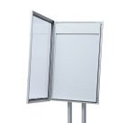 Logo De Poteau De Menu Autoportant LED 4 x A4