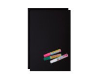 Set De 2 Foils Rotulables Negros Y 3 Tizas A2