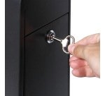 Cendrier sur Pied avec Corbeille Noir