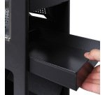 Cendrier sur Pied avec Corbeille Noir