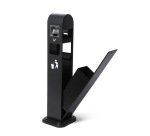 Cendrier sur Pied avec Corbeille Noir