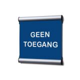 Ecriteau de porte Komplett-Set 15,5 x 15,5 cm No Access Bleu