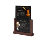 Natura dessus de la Table Ardoise A4 Marron Foncé