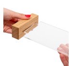 Support de menu en bois en T Format A4 Portrait