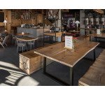 Support de menu en bois en T Format A4 Portrait