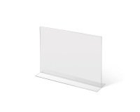 Soporte para Folletos y Menús Forma T A4 Horizontal