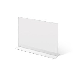 Soporte para Folletos y Menús Forma T A4 Horizontal