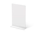 Porte-menu T-Stand Acrylique A4 Portrait