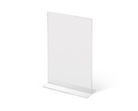 Soporte para Folletos y Menús Forma T A4 Vertical