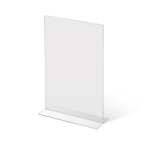 Soporte para Folletos y Menús Forma T A4 Vertical