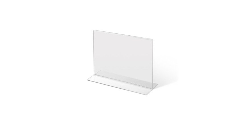 Porte-menu T-Stand Acrylique A5 Paysage