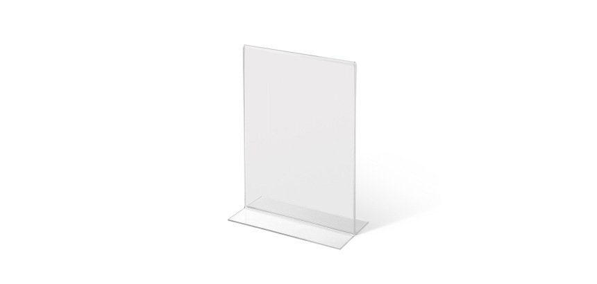 Porte-menu T-Stand Acrylique A5 Portrait