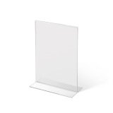 Porte-menu T-Stand Acrylique A6 Portrait