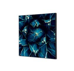 Textile Wall Decoration SET 40 x 40 Cactus Blue I819