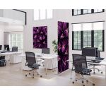 Décoration Murale en Tissu SET 40 x 40 Cactus Violet