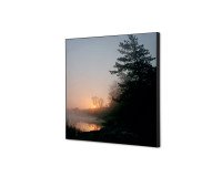Wanddecoratie Textiel SET 40 x 40 Zonsopgang Bos