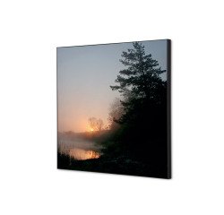 Decoración Textil de Pared SET 40 x 40 Bosque Amanecer