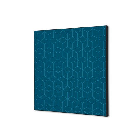 decoración textil de Pared SET 40 x 40 Hexagon Azul
